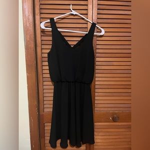 Lush black mini dress
